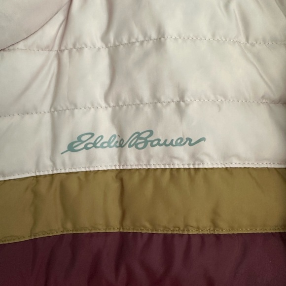 Eddie Bauer Women’s Microlight Color Block Down Jacket, L - Picture 2 of 5